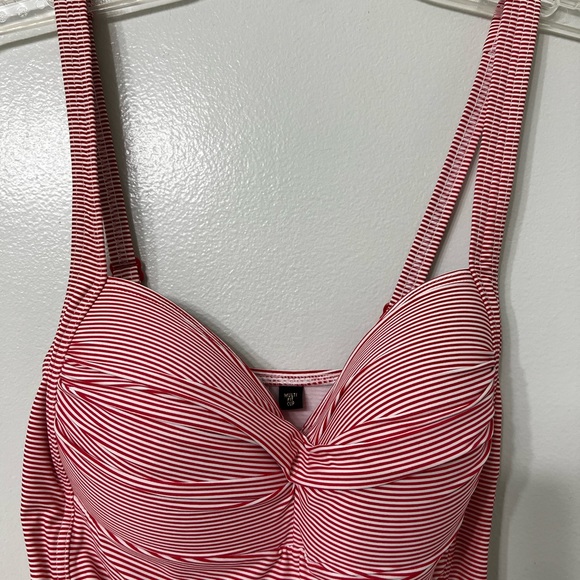 NIP TUCK RED stripe - one piece swim suit. Size 6. See 2nd photo for actual suit - Picture 5 of 12